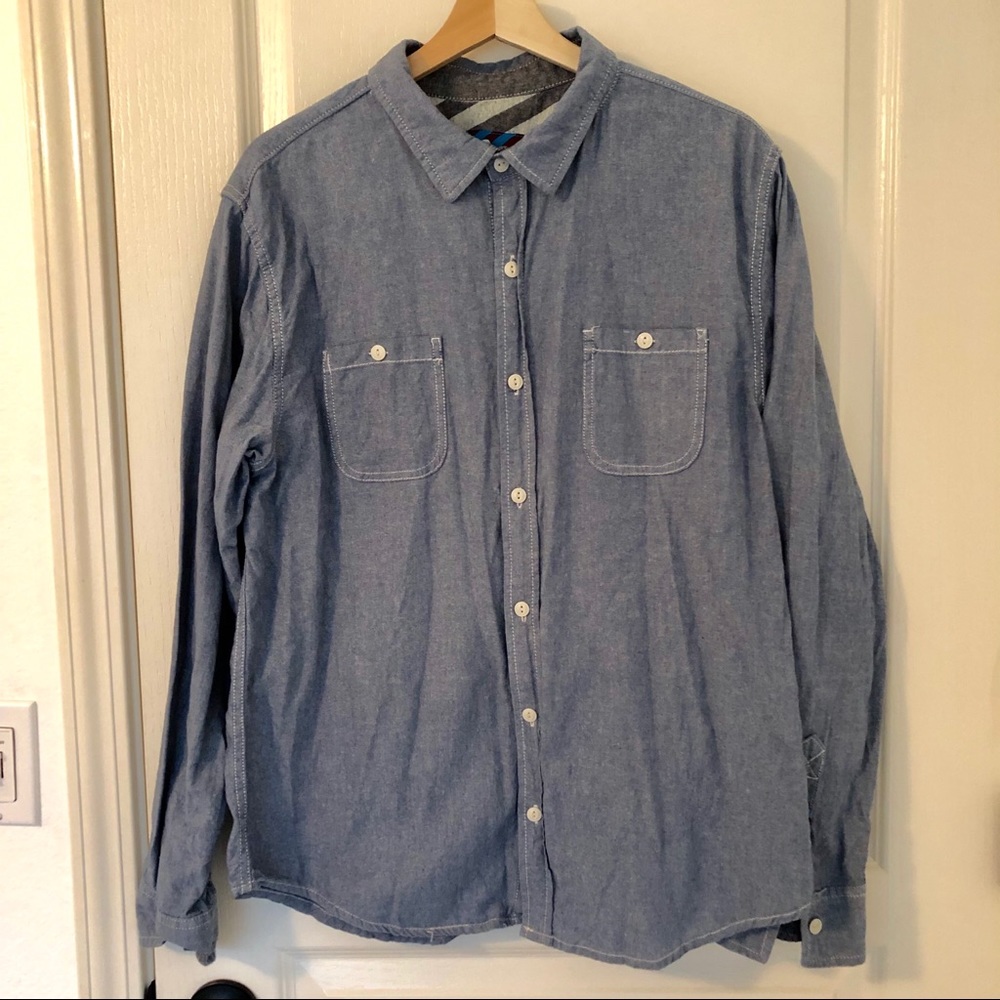 Men's Denim Button Down Shirt